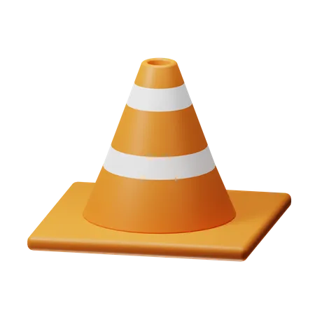 Cono de trafico  3D Icon