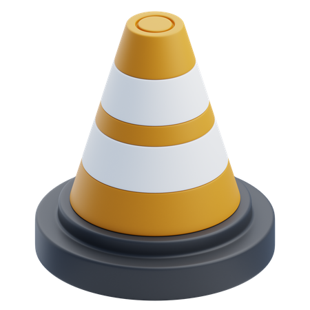 Cono de trafico  3D Icon