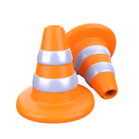 Cono de trafico  3D Icon