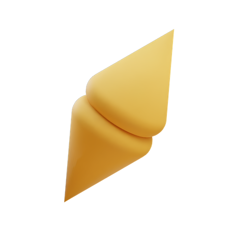 Cono de doble filo  3D Icon