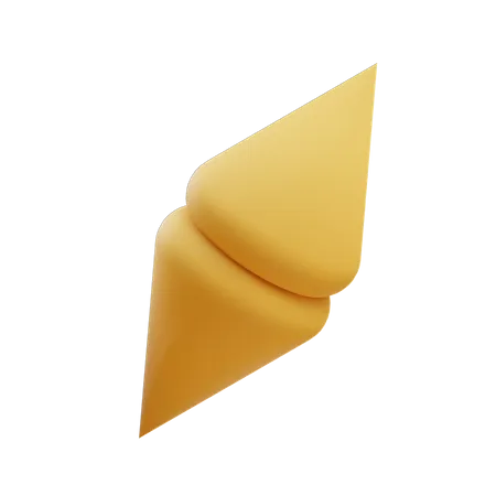 Cono de doble filo  3D Icon