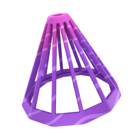 Cono de alambre  3D Icon