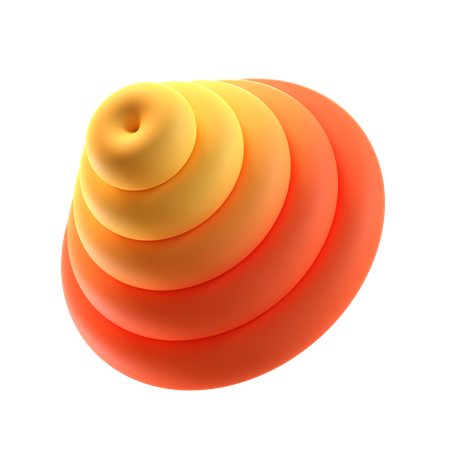 Forma abstracta de cono  3D Icon