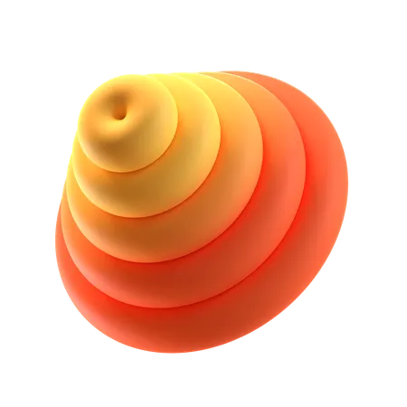 Forma abstracta de cono  3D Icon