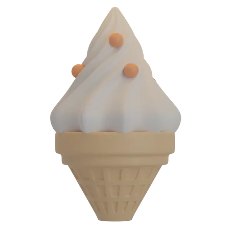 Helado de cono  3D Icon