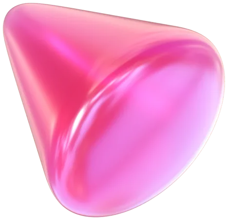 Cono rosa  3D Icon