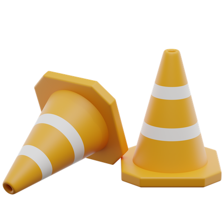 Cono di traffico  3D Icon