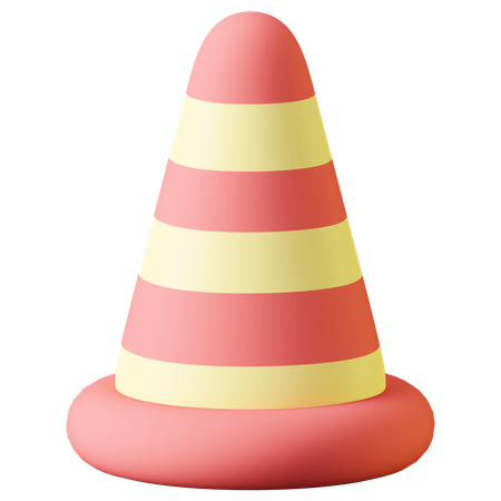 Cono di traffico  3D Icon