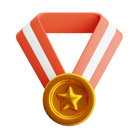 Conquistador de medalhas  3D Icon