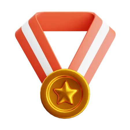 Conquistador de medalhas  3D Icon