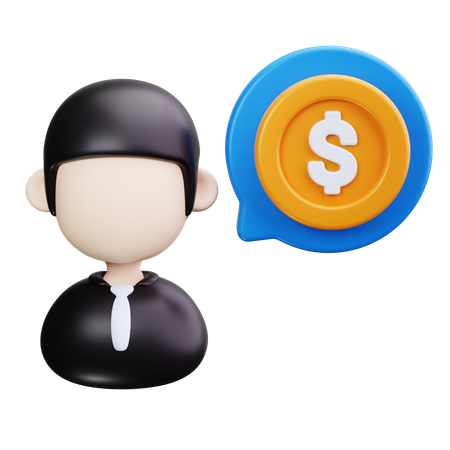 Conseiller financier  3D Icon