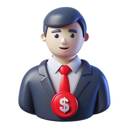 Conseiller financier  3D Icon