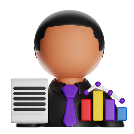 Conseiller financier  3D Icon