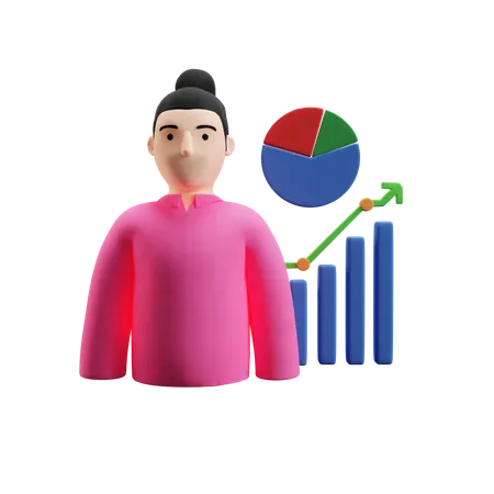 Conseiller financier  3D Illustration