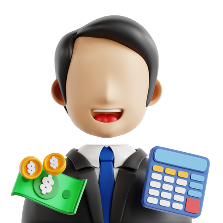 Conseiller financier  3D Icon