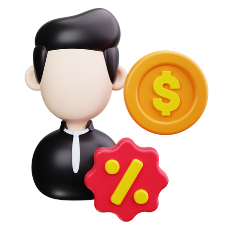 Consultant fiscal  3D Icon