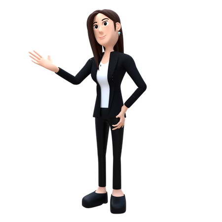 Conseillère féminine  3D Illustration