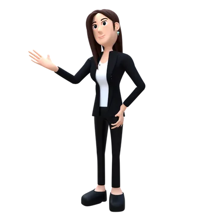 Conseillère féminine  3D Illustration