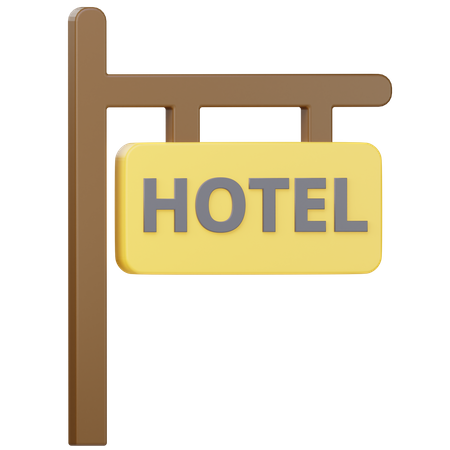 Conselho de hotel  3D Icon