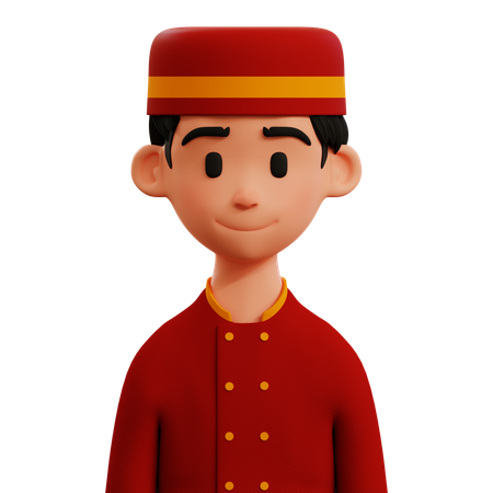 Conserje  3D Icon