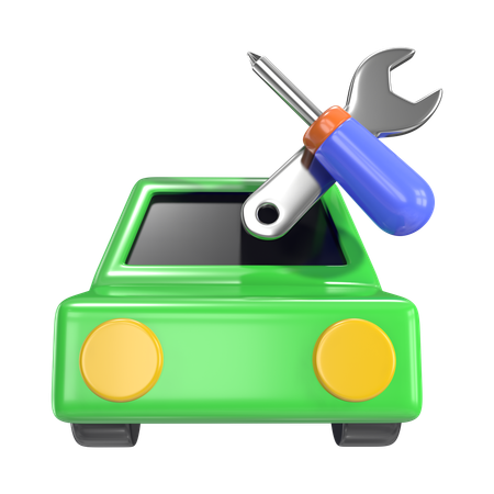 Conserto de carro  3D Icon