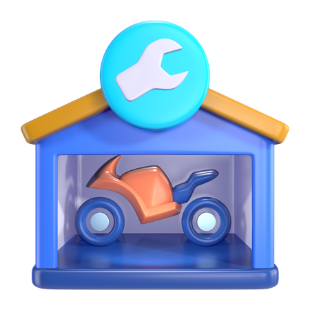Conserto de motocicletas  3D Icon