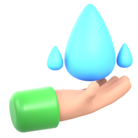 Conservación del agua  3D Icon
