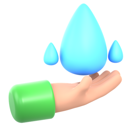 Conservation d'eau  3D Icon