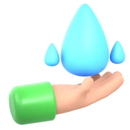 Conservation d'eau  3D Icon