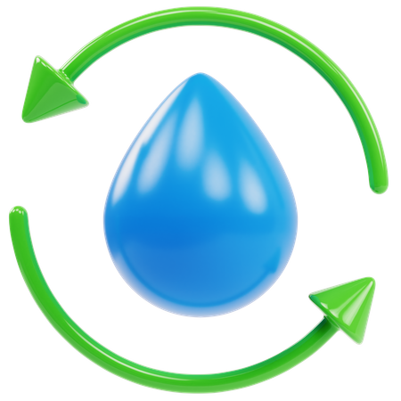 Conservation d'eau  3D Icon