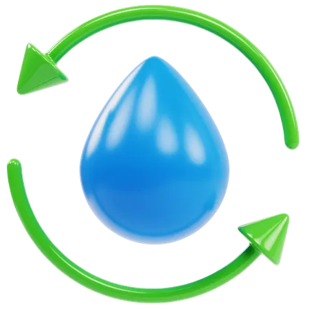 Conservation d'eau  3D Icon