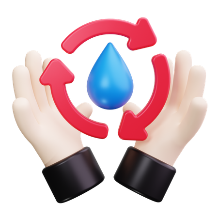 Conservation d'eau  3D Icon