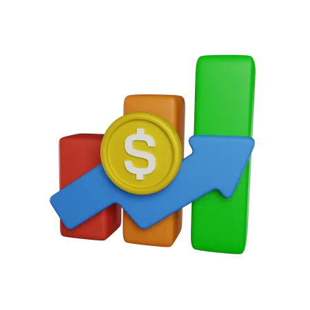 Consistent Earnings 3 D Icon 3D Icon