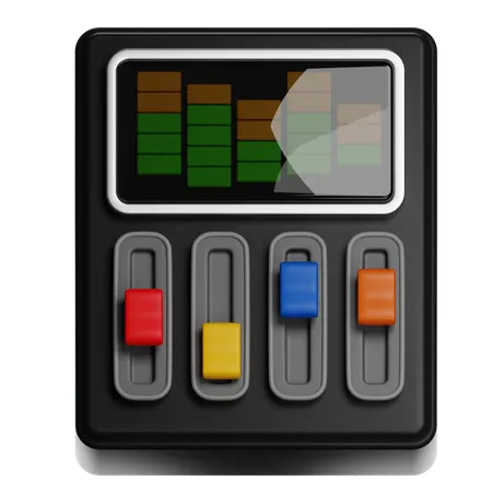 Console de mixagem de som  3D Icon