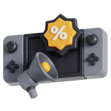 Desconto de console  3D Icon