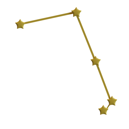 Estrelas da constelação  3D Icon