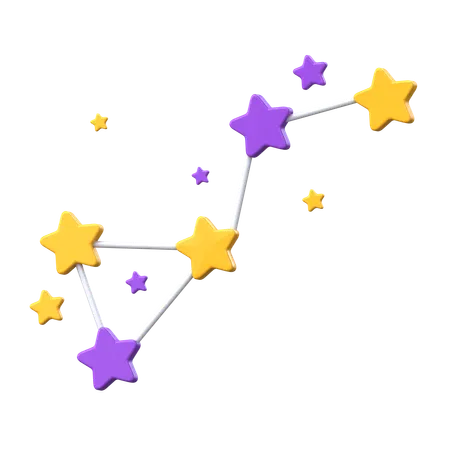 Constelações de estrelas  3D Icon