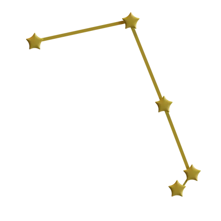 3 D Star Constellation Icon For Space Design 3D Icon
