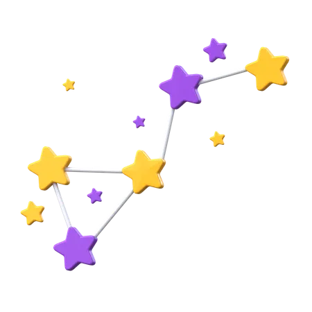 Constellations d'étoiles  3D Icon