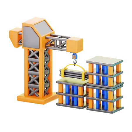 Construção civil  3D Icon