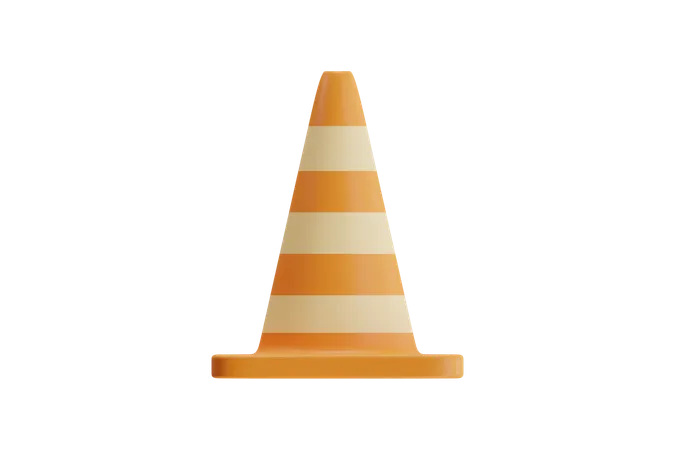 Cone de construção  3D Icon