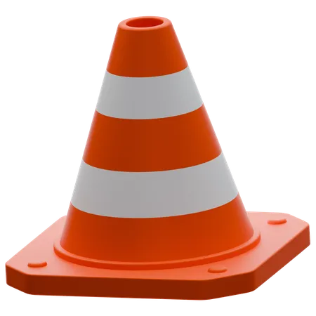 Cone de construção  3D Icon