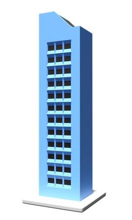 Construção de arranha-céu  3D Icon