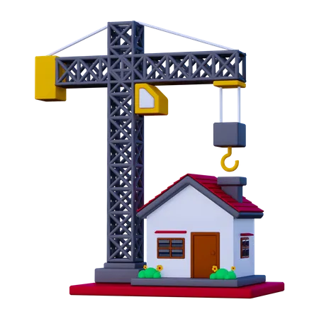 Construção de Casa  3D Icon