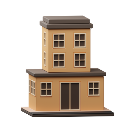 Construção de casas  3D Icon