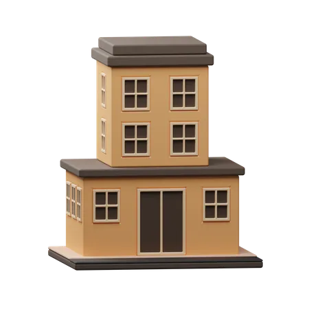 Construção de casas  3D Icon