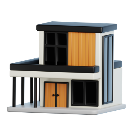 Construção de casas  3D Icon