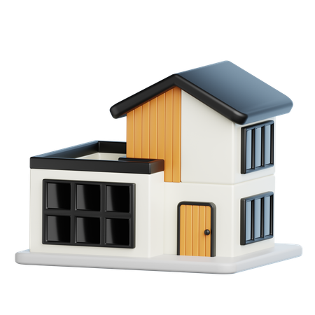 Construção de casas  3D Icon