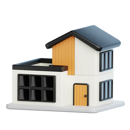 Construção de casas  3D Icon