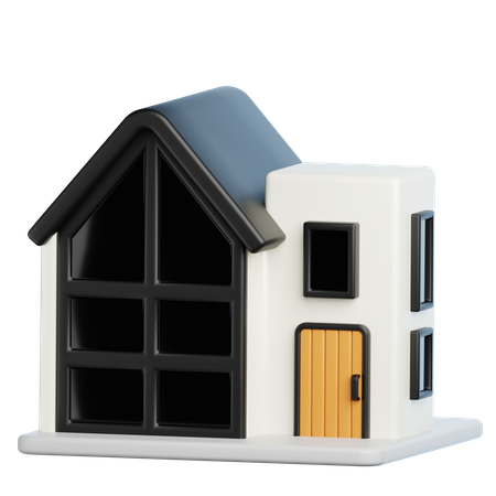 Construção de casas  3D Icon